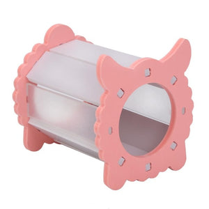 Cute Small Animal Cages Rabbit Hamster House Single-Double layer Skateboard Spinning Wheel Hamster Gerbil Mouse Pet Cage House