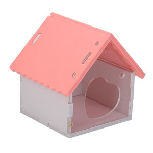 Cute Small Animal Cages Rabbit Hamster House Single-Double layer Skateboard Spinning Wheel Hamster Gerbil Mouse Pet Cage House