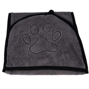 HobbyLane Absorbent Cat Bath Towel with Pocket for Pet Dog Bath Towels for Small Medium Large Dogs Drying Towel