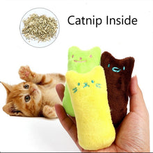 Load image into Gallery viewer, Teeth Grinding Catnip Toys Funny Interactive Plush Cat  Pet Kitten Chewing Toy  Claws  mint For Cats Gatos  scratcher Supply