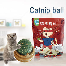 Load image into Gallery viewer, Pet Catnip Toys Edible Catnip Ball Safety Healthy Cat Mint Cats Home Chasing Game Toy Products Clean Teeth Protect The Stomach