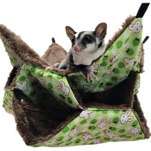 Load image into Gallery viewer, Large Warm Hamster Hanging House Small Animals Squirrel Cotton Hammock Beds Nesters Double Layer Rat Squirrel Hanging Bed Cage