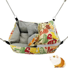 Load image into Gallery viewer, Large Warm Hamster Hanging House Small Animals Squirrel Cotton Hammock Beds Nesters Double Layer Rat Squirrel Hanging Bed Cage