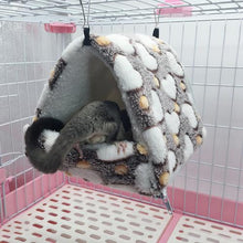 Load image into Gallery viewer, Large Warm Hamster Hanging House Small Animals Squirrel Cotton Hammock Beds Nesters Double Layer Rat Squirrel Hanging Bed Cage