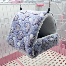 Load image into Gallery viewer, Large Warm Hamster Hanging House Small Animals Squirrel Cotton Hammock Beds Nesters Double Layer Rat Squirrel Hanging Bed Cage