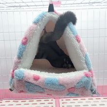 Load image into Gallery viewer, Large Warm Hamster Hanging House Small Animals Squirrel Cotton Hammock Beds Nesters Double Layer Rat Squirrel Hanging Bed Cage