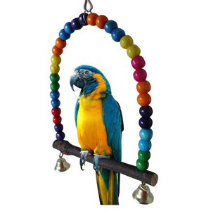 Parrot Bird Toys Rope Braided Pet Parrot Chew Rope Budgie Perch Coil Cage Cockatiel Toy Pet Birds Training Accessories