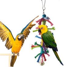 Load image into Gallery viewer, Parrot Bird Toys Rope Braided Pet Parrot Chew Rope Budgie Perch Coil Cage Cockatiel Toy Pet Birds Training Accessories