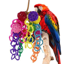 Load image into Gallery viewer, Parrot Bird Toys Rope Braided Pet Parrot Chew Rope Budgie Perch Coil Cage Cockatiel Toy Pet Birds Training Accessories