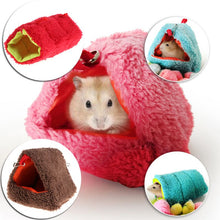 Load image into Gallery viewer, Hamster Nest Sleeping Bed Hanging Cage Fleece Waterproof Warm Winter Hammock Swing Toys Multi-functional For Small Pets Squirrel