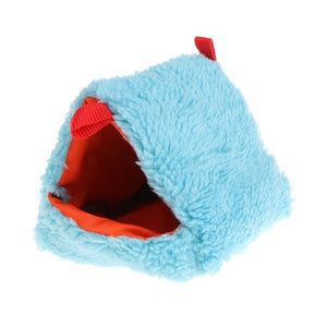 Hamster Nest Sleeping Bed Hanging Cage Fleece Waterproof Warm Winter Hammock Swing Toys Multi-functional For Small Pets Squirrel