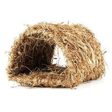 Load image into Gallery viewer, Pet Hamster Nest Woven Natural Straw Rabbit Guinea Pigs Warm House Handmade Cage For Winter Small Animals Supplies