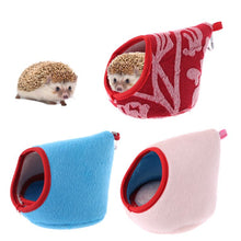 Load image into Gallery viewer, Hamster Nest Warm Winter House Sleep Bed Soft Cotton Plush Decoration Cage Pad Small Pets Products