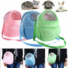 Load image into Gallery viewer, Small Pet Carrier Rabbit Cage Hamster Chinchilla Travel Warm Bags Cages Guinea Pig Carry Pouch Bag Breathable