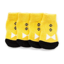 Load image into Gallery viewer, 4 pcs/set Winter Warm Dog Socks Cotton Anti-slip Pet Cute Indoor for Small Dogs Cats Chihuahua Yorkie Thick Snow Boots Socks