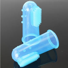 Load image into Gallery viewer, 5.5*2.2cm Super Soft Pet Finger Toothbrush Teddy Dog Brush Addition Bad Breath Tartar Teeth Care Dog Cat Cleaning Supplies