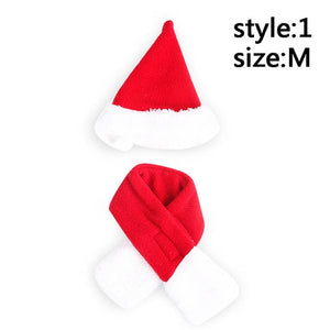 Pet Dog Cat Scarf Cap Cloak Headband Set Gifts Christmas Party Winter Clothes LBShipping