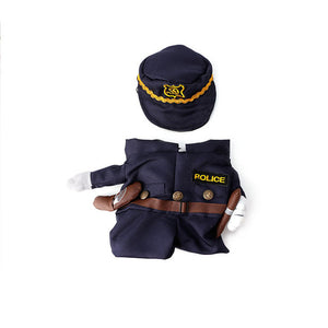 Funny Pet Costume Dog Cat Costume Clothes Dress Apparel Doctor Policeman Cowboy