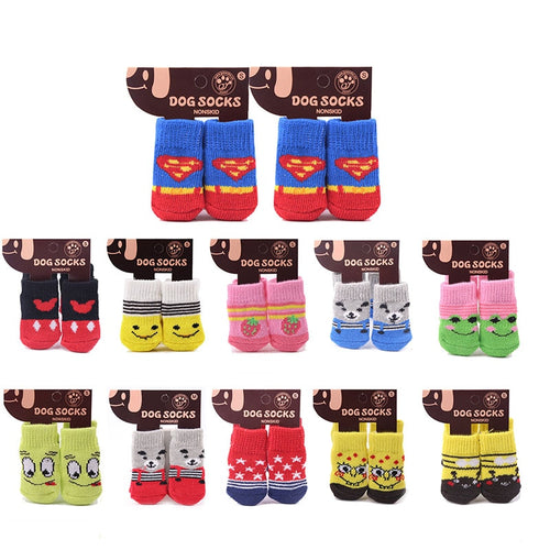 Cotton Rubber Sole Non-slip Breathable Washable Pet Dog Socks For Big Dog Outdoor Sport Dog Socks Winter