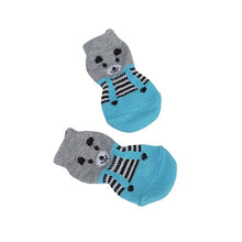 Load image into Gallery viewer, 4 Pcs Pet Puppy Dog Socks Anti-slip Knitting Breathable Elasticity Warm Winter Indoor MYDING
